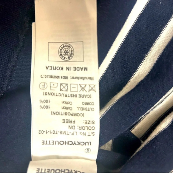 Lucky Chouette women’s size L designer tunic with owls both arms- Mint &  rare - Picture 6 of 11